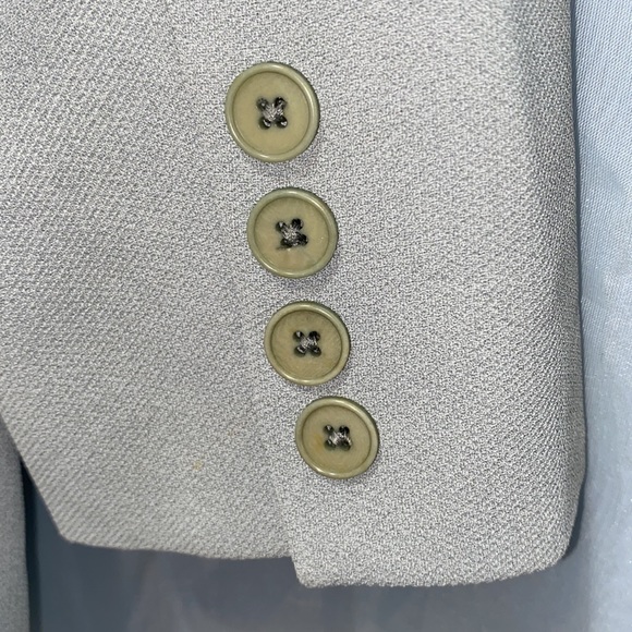 IRIS SINGER 6-BUTTON BLAZER MINT GREEN SKIRT SUIT SZ 6 JKT/SZ 8 SKIRT - Picture 16 of 16